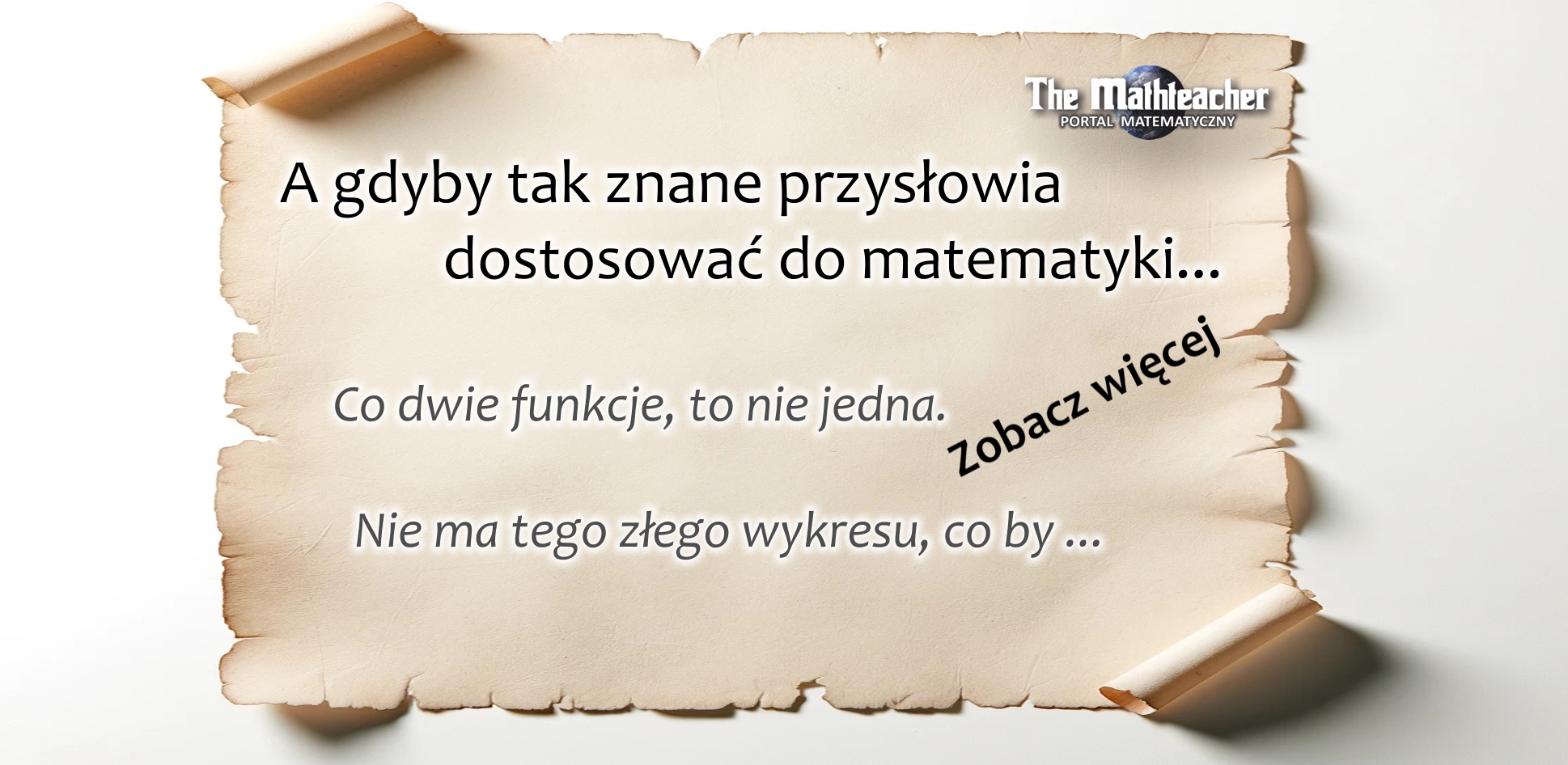 Przysłowia po matematycznemu