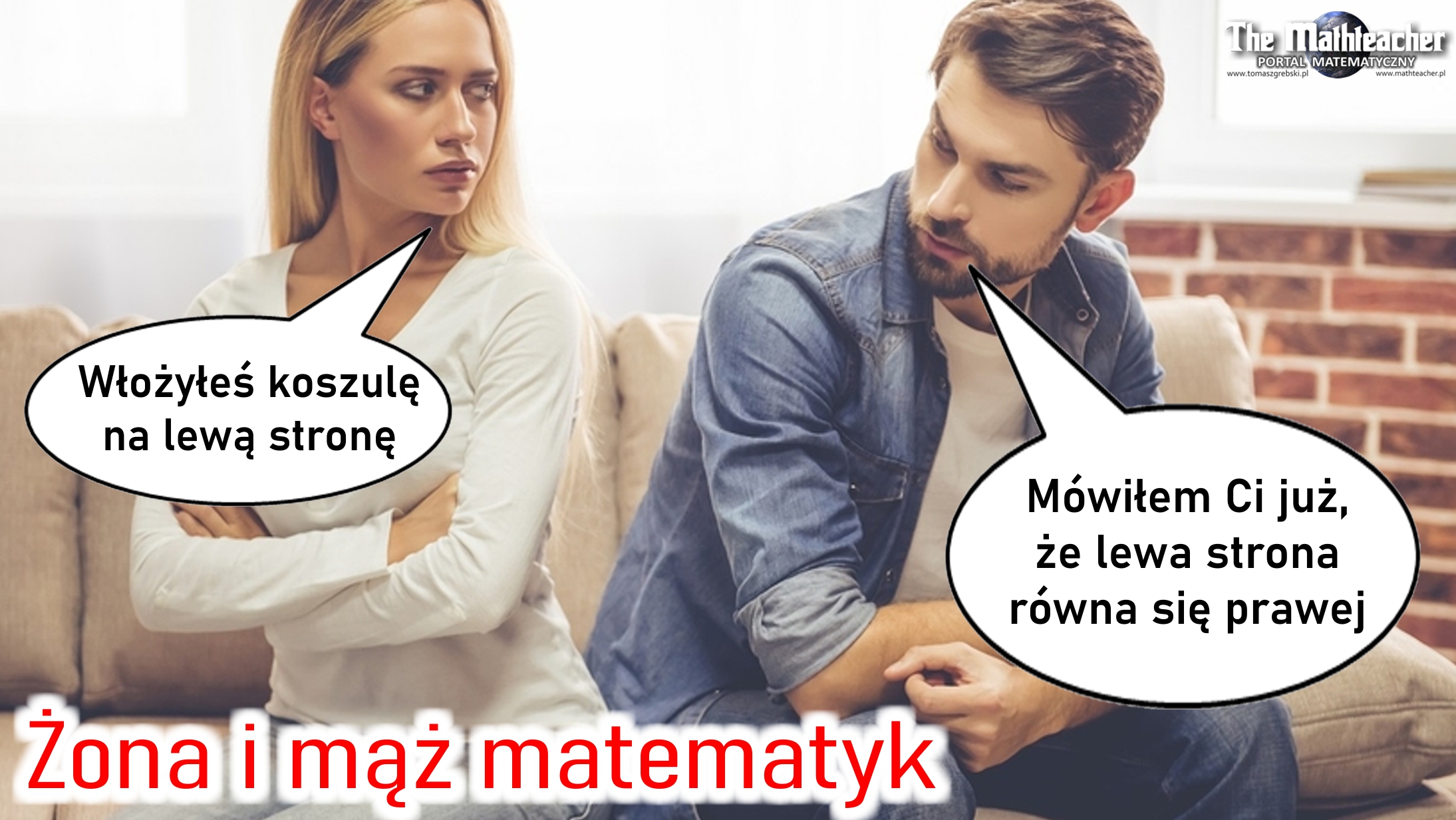 Żona i mąż matematyk